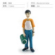 
Simulation character model grandparent mother dad boy girl baby static doll ornament toy landscaping T15833 girl 32g