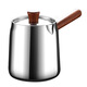 Fat Dong i frying pan kitchen with frying basket, frying barrel, walnut insulated 304 stainless steel frying pan, 304 steel walnut frying kettle + frying basket 15cm