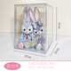 Sailoto labubu display box enamel labubu display box king labubu blind box storage box pendant transparent dustproof extra large labubu storage box