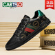
Kadile Crocodile Official Men's Shoes Men's Fashion Black Casual Leather Shoes Genuine Leather Shoes Men's Versatile Fashion Shoes All Black-EY7372-Trendy Versatile 39