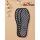 Foot purifying deodorizing insoles sweat-absorbing and breathable odor-retaining fragrance for men and women, stinky leather shoes for sports shock-absorbing spring and summer, flax 9906-6 pairs (send 1 pair of cotton socks) 35