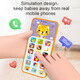 Yisheng ENSEIGNEMENT AIDA PEIJING SELECT NOUVEAU THELLE MOBILE ENFANTS ENFANTS ANGLAIS TOYS MULTIFONCTIONNELLE Éducation précoce Simulation téléphonique Téléphone facturé en anglais Intelligent Apprentissage Toy Téléphone mobile [Cyan]
