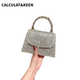 Calculat/scharfe neue Diamant-Set-Strass-Dinner-Tasche High-End-Handtasche Banquet Abend für Mode Cross-Span-Tasche Frauen 207 Silber
