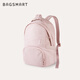 BAGSMART双肩包女学生书包软壳包通勤背包电脑包粉色旅游小型包包 粉色
