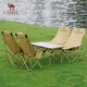 Camel (CAMEL) JD.com exclusive outdoor folding table folding chair camping picnic camping table and chairs 1 table 4 chairs set