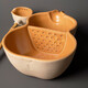 
Rongshantang coarse pottery white mud ancient method cans tea milk tea surrounding the stove tea boiler gourd teapot electric pottery stove teapot set coarse pottery white mud tea bowl-Fulu double full 1050ml