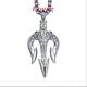 GsunG Platinum Trident Pendant Men's PT950 Pure Platinum Pendant Fashion Neck Jewelry Gift for Boyfriend on Chinese Valentine's Day Customized deposit, please contact before shooting