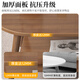 Shanshan wooden art coffee table living room simple coffee table small apartment side table tea table Nordic side table balcony mini table