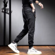 Pantalones playboy jeans casuales de moda para hombres pantalones atados a los hombres de verano seda delgada de hielo delgado nuevo pantalones de trabajo de pierna ancha regular l adecuado para 116-135jin [Jin iguala 0.5 kg] adecuado para 116-135Jin [Jin equivale a 0.5 kg]