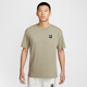 
Nike men's loose T-shirt for autumn new cotton knitted soft and comfortable official NIKE AIR HQ9249 320 light green gray XS