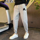Septwolves (Septwolves) Broken Code 2025 Herren Sommer Neue Neun-Punkte-Modemarke Herrenhosen Casual Thin Slim Sports Hosen Black K11155 M 115Jin [Jin entspricht 0,5 kg]