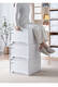 Yonghuan Storage Cabinet Drawer Garderobe Aufbewahrungsbox Plastiklagerstaatenstraße Haushaltsschubladen Lagerschrank 47-3923 Tiefe 47*Breite 39*Hoch 23 cm weißer Einerpack rein weißer Schublade verdickter Exportmodell