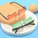 
New cute round frame bear children's sunglasses summer sunglasses trendy gradient baby sunglasses top pink and white