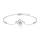 Ji Shizhe four-leaf clover pt950 platinum platinum bracelet for women 2025 new Chinese Valentine's Day birthday gift for girlfriend and wife four-leaf clover moissanite bracelet + exquisite gift box