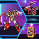 Show high-end card fighter 3 toys children's car transforming mecha robot King Kong Thunder King S boy's birthday gift dazzling card fighter 3 reloaded Red Soul King - new products in stock quickly