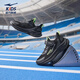 Hongxingerke (ERKE) children's shoes for boys and girls running shoes for children's autumn new products, dense net cushioning sports shoes, black/black soil 35