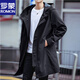 Lomon windbreaker men's mid-length British style Korean style trendy spring, autumn and winter cotton coat men's high-end casual coat military green regular XL 140-165Jin Jin equals 0.5 kg