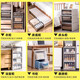 
LDVEP storage box drawer clothes finishing box transparent plastic clothing storage box wardrobe layered artifact storage box C3523 [deep 45*width 35*height 23CM]