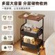 Shanshan wood art coffee table living room small bedside table bedside table bedroom movable storage rack home side table small cabinet