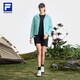 斐乐（FILA）官方女士梭织外套2025夏户外运动基础防晒连帽上衣 丹青蓝-BU S 160/80A/S