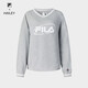 斐乐（FILA）官方女子套头卫衣2025夏网球运动简约宽松长袖上衣 灰色-GY XS 155/76A/XS