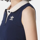 
Adidas Clover Vest Women's Summer New High-waist Short Sportswear Lapel Breathable Casual Sleeveless T-shirt KE3893 Deep Indigo Breast Pad S-34