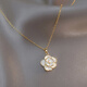 Lao Fengxiang S925 Sterling Silver NUEVA Camellia China Camellia Cadena de suéter RETO RETRO FLEFOR FLARE PARA REGISTRO DE CUMPLEAÑOS DE CUMPLEAÑOS