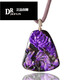 DRJEFUN Shu Jilai Pendant Cherry Blossom Pink Purple Interstellar Blue Suji Stone Raw Mineral Crystal Necklace Women's Men Shu Jilai Necklace 131# Nine-tailed Fox (weight about 54.85g) - available for live streaming
