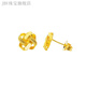 JBV gold Ruyi knot earrings, fashionable and versatile new love earrings 0.01g Ruyi