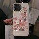 
OLPAY flower viewing Judynik suitable for Apple 16pro matte color silver Huawei mate cartoon mobile phone case iphone15p transparent white-GH9214 flower viewing Judynik Honor 80Pro