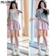 Cotton Japanische Dopamin-Werkzeug-Shorts für Frauen im Sommer 2025 NEU NEU Small Hohe Taille Wide Bein Slim Casual Shorts 119 Khaki [hohe Qualität 18,5] L 100-115 Jin [Jin ist 0,5 kg]