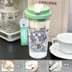 
Identity 5 Water Cup Summer Men and Women Are Cute and Easy to Drink High-Pretty Transparent Straw Water B BXAO17078 Air Force Cool Summer [500ML White]-Painted Print