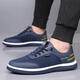 LISER men's shoes for summer soft sole breathable outdoor mesh shoes fashionable sports casual shoes driving air conditioning shoes blue (9209) 38 (standard leather shoe size)
