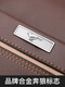 
Seven Wolf genuine leather briefcase men's bag 2025 new one-shoulder crossbody bag business men's bag cowhide bag handbag men's backpack brown-gloss genuine leather #2#