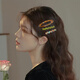 Xiang Wan hair clip 3 pieces temperament acetic acid one-word clip bangs clip back of the head broken hair clip women's hair accessories headband edge clip