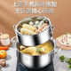 Ten Billion Bear 316 stainless steel non-porous steamer household non-odor steamer energy-saving original rice steamer multi-layer thickened basket one pot one lid 3 steamers no gifts 34cm