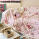Shantou Lincun Sanrio Double-layer Milk Velvet Lamb Velvet Blanket Melody Air Conditioning Blanket Office Nap Blanket Sofa Cover Blanket Lamb Velvet-Polka Dot Kitty 70X100cm Children's Blanket