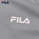 FILA Yang Mi's official women's woven jacket with the same style as Fila Fila 2025 autumn new fashionable loose hooded short jacket Yunzhi gray-DY XL 175/92A/XL