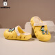 Babudou children's hole shoes 2025 summer new style men's and girls' sandals comfortable soft sole non-slip children's sandals HBL8012/yellow 20 cm long/suitable for 8 years old