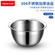 FISDDIS 304 stainless steel oil basin commercial kitchen oil sauce basin thickened lard oil tank seasoning basin soy sauce tank 9 inches
