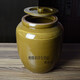 Topological rice jar ceramic household old-fashioned earthenware lard jar high temperature resistant with lid insect-proof high-end rice barrel yellow pickles water capacity 7Jin Jin equals 0.5kg with pattern