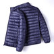 Zuosike Hommes Chaud Hiver Mince Soie Coton Veste en Coton Homme Court décontracté Col Montant Haut Papa Homme Coton Noir à Capuche 3XL
