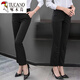 Pantalon de pic pour femmes pantalon de travail élastique printemps et automne pour femmes pantalons décontractés minces et polyvalents de la taille droite haute taille