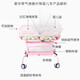 Confinement center club crib hospital newborn multi-functional stainless steel removable anti-spill milk baby stroller white model + mattress + mosquito net + fully transparent basin