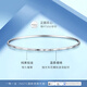Jinzhizun (3DG Jewelery) wavy platinum PT950 bracelet, simple and fashionable birthday gift for girlfriend, price 60mm-8.66g (including labor cost 589 yuan)