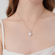 Laibofen Gilder Aurora Venus five-star Australian white pendant 18K gold seawater pearl necklace round female diamond clavicle chain 11-12mm heritage five-star Venus double certificate