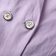 
Fiber Show [Intellectual and capable temperament Lacele Suit Jacket] Large size women's fat mm2025 summer new style 2694 purple 6XL