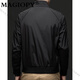 Magiopy Luxury High-End-Marke Schaffelljacke für Männer Frühling und Herbst Modestand Halsband Dünne Raglan-Hülle Casual Jacke für Männer Schwarz 3xl 190