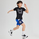 Under Armor children's clothing, children's short-sleeved round neck top, summer style for boys and girls, knitted moisture-absorbent outdoor sports quick-drying T-shirt, black 120, the size is small, please take one size larger as normal