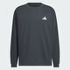 Adidas (adidas) long-sleeved T-shirt for men and women, 2025 autumn new couple sports and fitness breathable casual round neck pullover KF5194 S